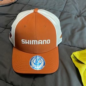 Shimano Texas fishing hat orange Texas University NWT